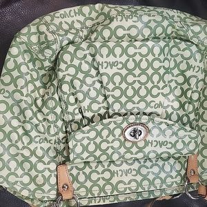 If you love GREEN,  You will love this Coach purse